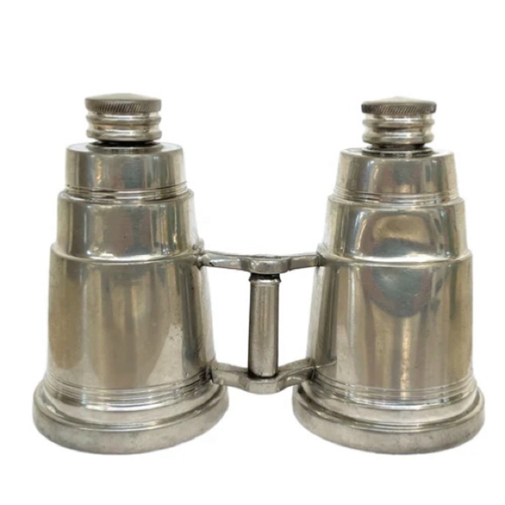 Vintage Miniature Binoculars Double Flask